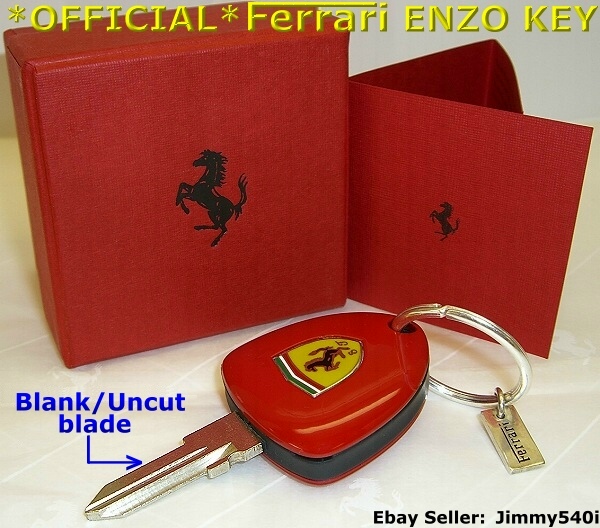 You are looking at the 1 and ONLY Original Ferrari Blank Key Enzo